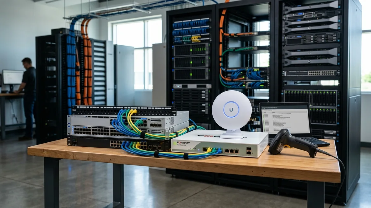 Enterprise Network Switches, Firewalls, Wi-Fi APs, and Barcode Scanners